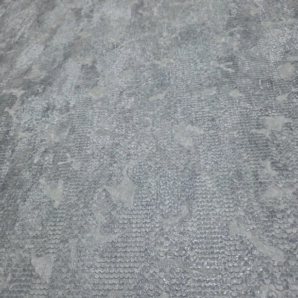 Zambaiti Parati Z10911 Light Gray Beige Distressed Scallop Plaster Modern