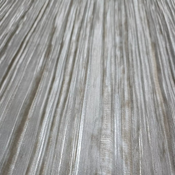 Zambaiti Parati Z10944 Rustic Silver Metallic Faux Fabric Textured Embossed