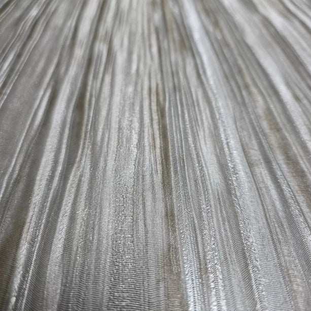 Zambaiti Parati Z10944 Rustic Silver Metallic Faux Fabric Textured Embossed