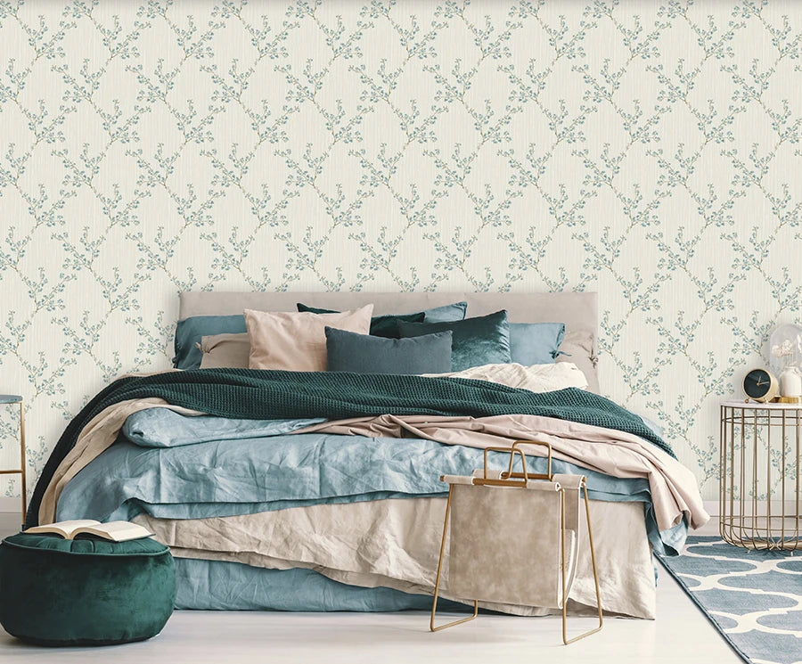 Zambaiti Parati Z66829 Satin Flower Wallpaper