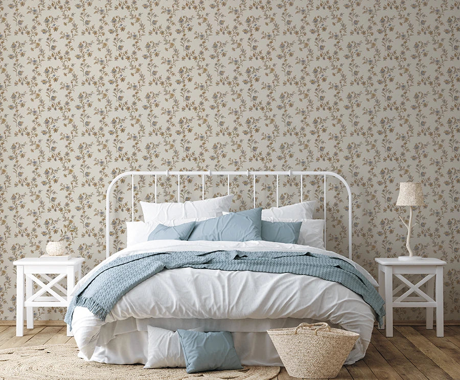 Zambaiti Parati Z66856 Satin Flower Wallpaper