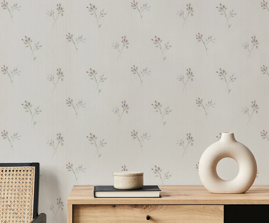 Zambaiti Parati Z66863 Satin Flower Wallpaper