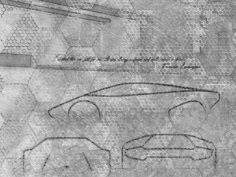 Lamborghini Z90056 Automobili Lamborghini 2 Grey Mural Panel