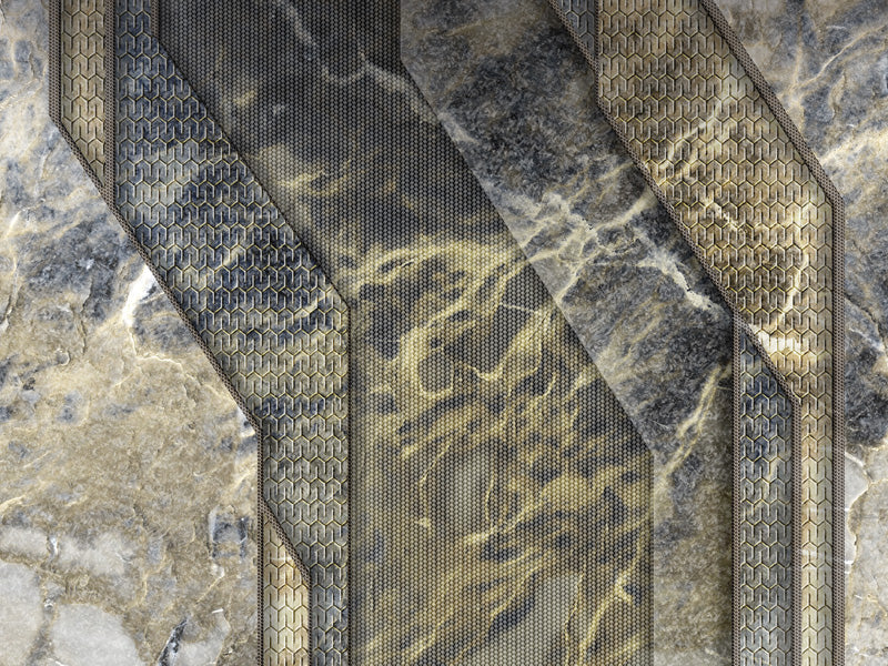 Lamborghini Z90061 Automobili Lamborghini 2 Gold Mural Panel