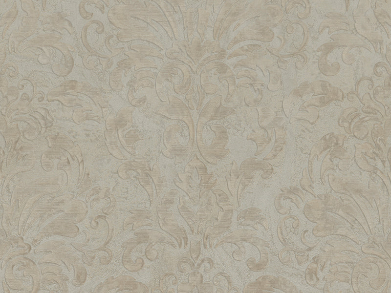 Zambaiti Parati Z10921 Embossed Beige Tan Cream Plaster Victorian Italian Damask