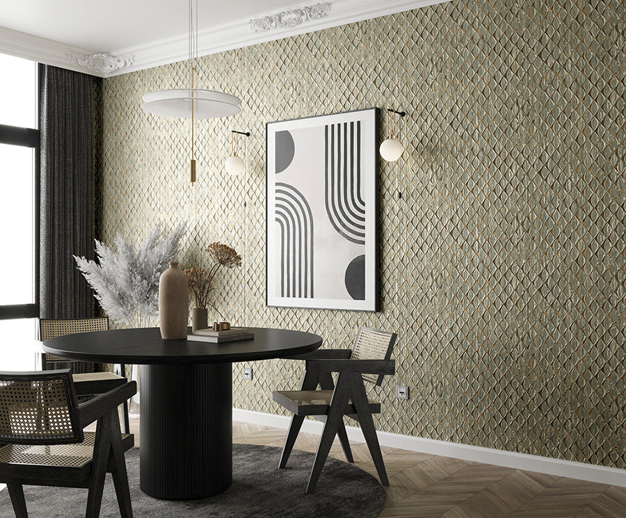 Zambaiti Parati Z10937 Geometric Textured Metallic